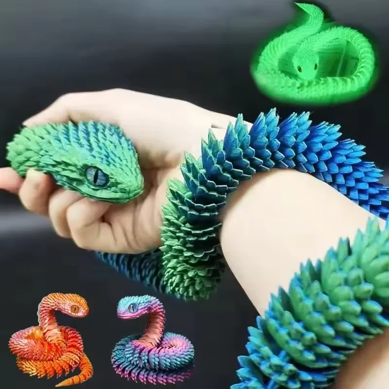 Gummy Candy - Patung Mainan Fidget Sendi Bergerak Ular