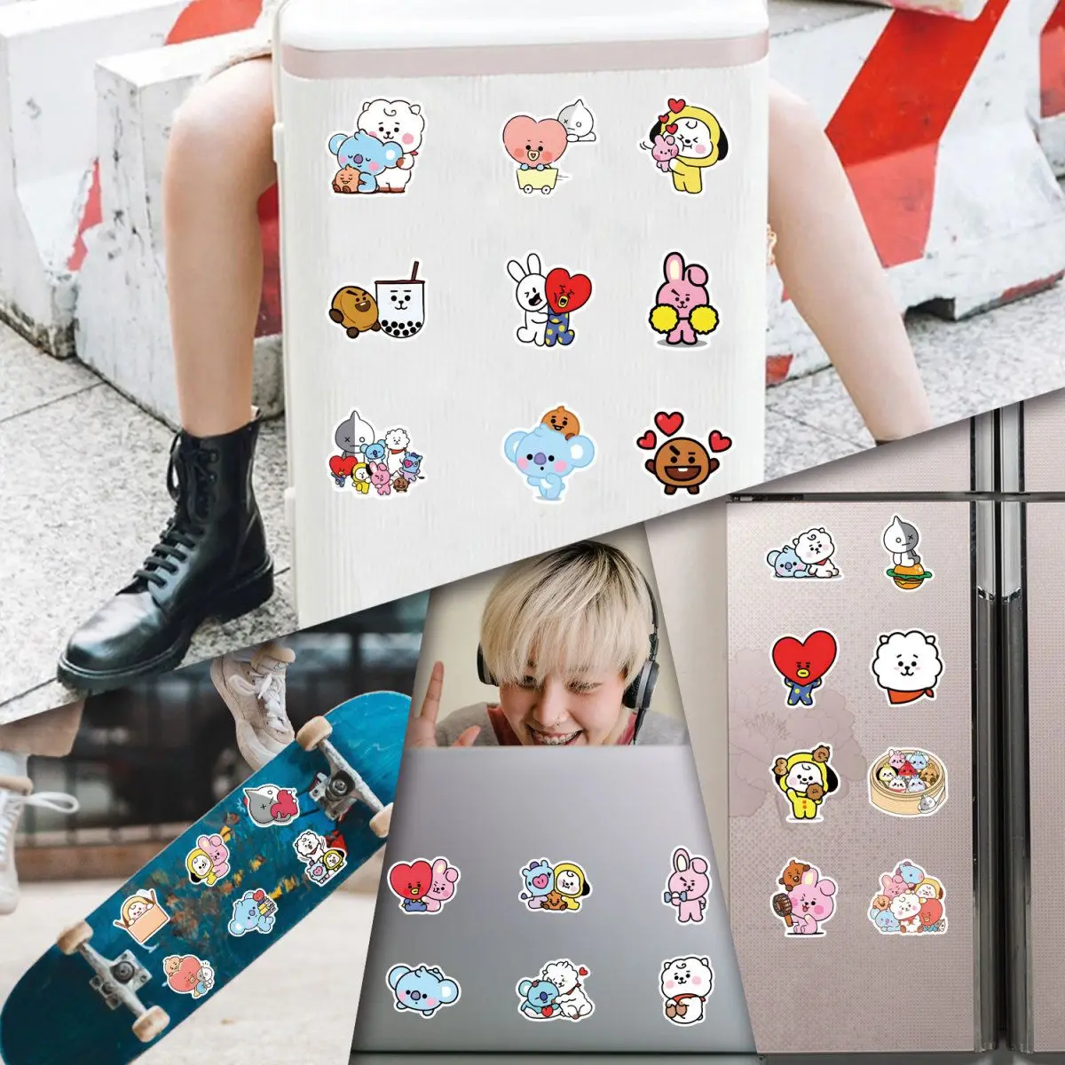 100/200PCS Stiker BT21 Chimmy  - Cookies Pack ulasan dan harga